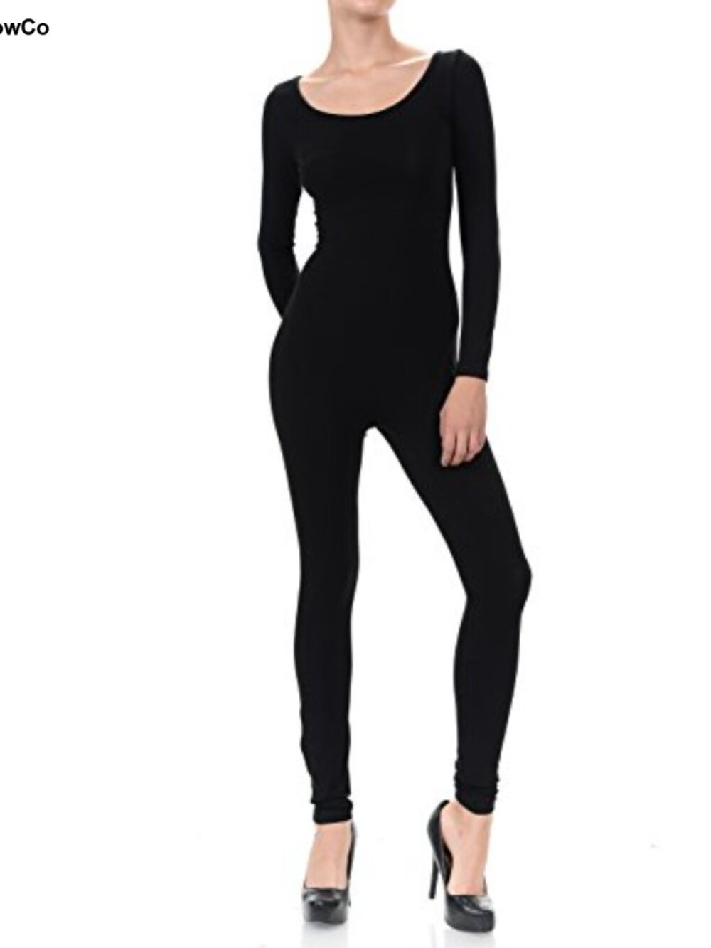 7Wins Women's Cotton Long Sleeve Catsuit Bodysuit Yoga Jumpsuit Made in USA